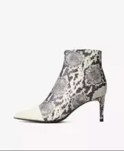 Rag and Bone Black and White Beha Snakeskin Boots Size EU39 US 9 $575.00 NEW