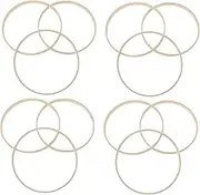 ULTECHNOVO 12Pcs DIY Dream Catcher Rings Bamboo Frame Crafting Materials for Accessories for Wreaths Wind Chimes and Macrame Projects