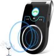 Hands Free Cell Phone Car Kit Bluetooth 5.0 In Car Speakerphone With Visor Clip