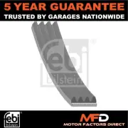 Fits Peugeot Boxer Fiat Ducato Citroen Relay Palio Febi Alternator Belt 5750WT