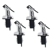 Pack of 4 Liquor Dispenser Wine Pourer Lock Plug Wine Bottle Pourer for Wine Oil