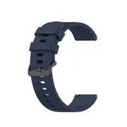 2Pcs For Amazfit GTR Silicone Smart Watch Replacement Strap Wristband, Size:20mm(Dark Blue)