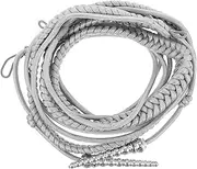 [PACKOVE] Band Security Shoulder Straps Tassel Epaulets Hat Cord Punk Epaulette Embellishments for Clothing Metal Epaulet Clothing Accessories Pilot's Epaulettes Cosplay Epaulette Grey Rope