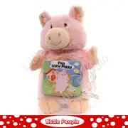 Plush Nat and Jules Plush THIS LITTLE PIGGY PUPPET BOOK Fabric