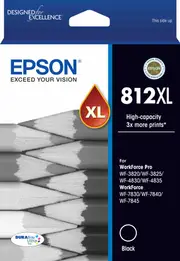 Epson 812XL Black Ink Cart C13T05E192