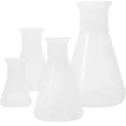 4 Pcs Flask Set Child Science Conical Flasks Scale for Laboratory