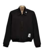 Maison Mihara Yasuhiro Zipped Reversible Bomber Jacket 50,IT46 Black