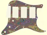 Pickguard Custom to fit Fender Stratocaster HHH 11 Hole Psychedelic Nightmare