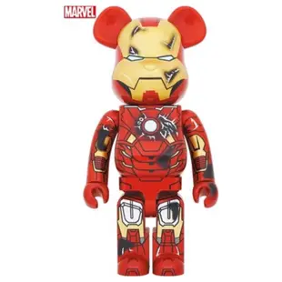 （現貨）BE@RBRICK 庫柏力克熊 bearbrick 鋼鐵人 戰損版 Ver. 400％ 玩具有毒