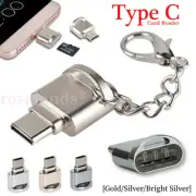 1-3x USB C to Micro SD Card Reader Adapter Type C for Macbook Samsung OTG