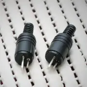2 pin DIN Plug Speaker and HiFi Connector Screw Terminals [2 Pack] _cd