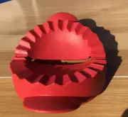 Tupperware Pie Press Half Circle Empanada Maker Pastry Dough Mold. Coral Color