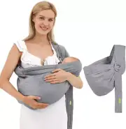 Baby Carrier Sling Wrap Ring, Soft Infant Baby Carriers for Newborn Toddlers ...