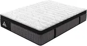 [STARRY EUCALYPT] Mattress Double Size SyncCoil Pocket Spring in 34cm Thickness, Euro Top Bed Mattress with Airflow Memory Foam and Enhanced Edge Support, Medium Firm (Aaliyah White)