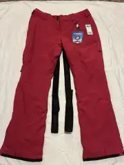CHAMONIX 7627410 WOMEN'S LARGE RASPBERRY MIRIBEL BIB SNOW PANTS