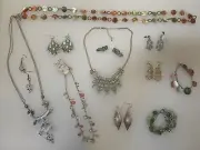 Fun Lot of NEW Fashion Jewelry Necklace Earrings Bracelets Shells Crystals