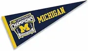 Michigan Team University Wolverines Big Ten Conference 2023 Football Champions Pennant Flag