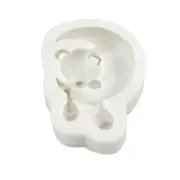 Moon and Bear Shape Silicone Moulds Cake Chocolates Fudge Making Grade Mold