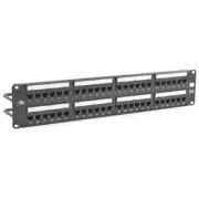 NEW HUBBELL HP5E48 Nextspeed Loaded Patch Panel, Cat 5e, 48 Ports, Rack Mount