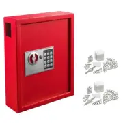 Adiroffice Key Cabinets 40-Key Steel Heavy-Duty Safe Lock Box Key Cabinet Safe