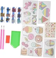 DRESSOOS Unicorn Themed Diamond Drawing Stickers Children's Cartoon Rhinestone Decals