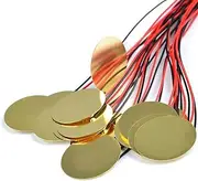 Daseeme 15pcs Piezo Pickup 35mm Piezo Amplifiers Discs Piezo Disc Transducer Microphone Trigger Sound Sensor with 10-inch Leads for Acoustic Guitar Drum