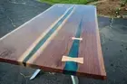 Epoxy Table Top Resin Table Walnut Custom Order For Hotel & Dining Decor Table