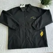 KAWS X Andy Warhol X Uniqlo UT Black Coach Jacket Size M