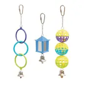 Kazoo Mirror Ball Ring Set Green Purple