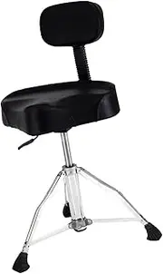 Perfeclan Drum Stool with Back Rest Drum Seat with AntiSlip Feet Height Adjustable Drum Chair Stool Drum Stool for Adults Drummers Kids