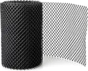 EUIOOVM Black Gutter Guard Screen Mesh for Rainwater Drainage Rainwater Drainage Ditch Plastic Protective Mesh ABS Gutter Guards, 18cm*8m no Nail