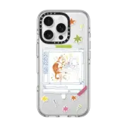 iPhone 16 Pro Clear Case MagSafe Compatible Hardworking Cat
