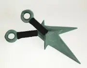 Ninja Training Kunai Knife Pair Knives Jade Polypropylene Martial Arts Ninjutsu