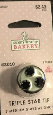 Sunny side up bakery triple star tip