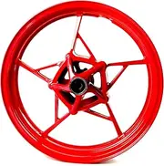 Red Front Wheel Rim Compatible with Kawasaki Z650 Ninja 650 2017-2024, Z900 ABS include 2017-2024, Z900 SE 2022-2023, Bearing included, Motorcycle Replacement Accessories Parts