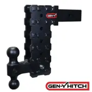 GEN-Y Phantom-X 16K 10" Drop 2.5" Solid Trailer Hitch w/ Dual Ball 1.6K TW Truck