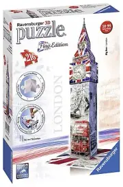 Ravensburger 3D Puzzle - Big Ben [Flag Edition] #216pc
