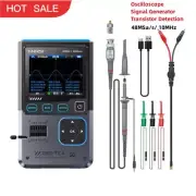 FNIRSI DSO-TC4 10MHz Oscilloscope Signal Generator Transistor Detection 2.8"