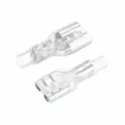 A● 200pcs6.3mmQuick Splice Wire Terminals Female Connector with InsulatingSleeve