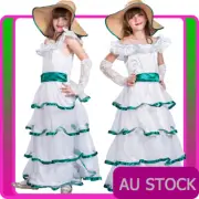 Girls Southern Belle Scarlet Costume O'Hara Gone With The Wind Child Fancy Dress