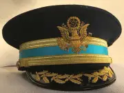 US Army Officer M1912 Dress Blue Cap for Infantry Field Grade Officer 7 1/2