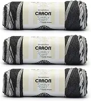 [Caron] Simply Soft Freckle Yarn, Stone 3 Pack