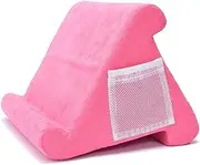 FYCSQX Tablet Pillow Stand for iPad Book Reader, Tablet Pillow Pad,Multi Angle Soft Pillow Pad Phone Pillow Lap Stand, Universal Reading Tablet Stand Pillow Holder, Lap Stand Mobile Phone Holder (dark pink)