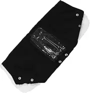 KOCKSHION Stroller Gloves Pushchair Handlebar Warmers Stroller Bunting Bag Grip Pram Handlebar Mittens Stroller Accessory Stroller Accessories Fleece Plush Material Black
