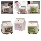 Alarm Clock, Bedside Alarm Clock, Silent Timer, Milk Box Snooze Function, Set of