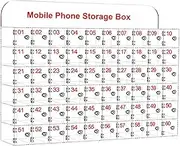 Phone Storage Cabinet Mobile Phone Storage Box with Lock Mobile Phone Cabinet, Transparent Wall-Mounted Phone Deposit Box with Keys