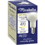 Mirabella 6W LED R50 Reflector Small Edison Screw Warm White each