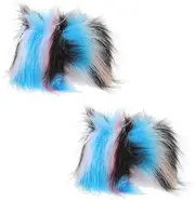 [SAFIGLE] Fashion Arm Warmers Women Furry Wrist Cuffs Fuzzy Plush for Coats Sweaters
