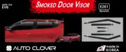 Smoked Black Window Visor Sun Rain Vent Shield 6Pcs E261 for Kia EV6 2022~2023 (for: Kia)