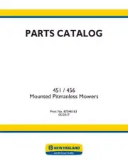 New Holland 451, 456 Mounted Pitmanless Mower Catalog Manual Diagrams Book